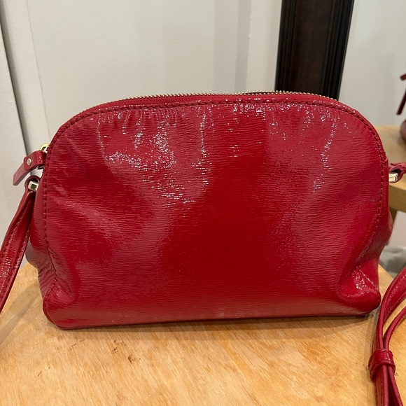 Kate Spade Red Patent Leather Cross Body Purse - Picture 8 of 8